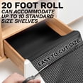 thumbnail image 5 of Zulay Kitchen 12"x20ft Drawer & Shelf Liner - Non Adhesive Drawer Liner - Protective Liner Black, 5 of 9