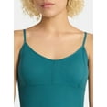 thumbnail image 4 of No Boundaries Seamless Miter Textured V-Neck Cami with Demi Cups, Women's, 4 of 5