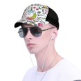 thumbnail image 4 of Lsque Fun Animal with Unicorn Printed Trucker Hat - Baseball Cap for Men Women - Breathable Mesh Side, Adjustable Fit - for Casual Wear, 4 of 7