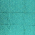 thumbnail image 1 of Ahgly Company Machine Washable Indoor Square Oriental Turquoise Blue Industrial Area Rugs, 7' Square, 1 of 4