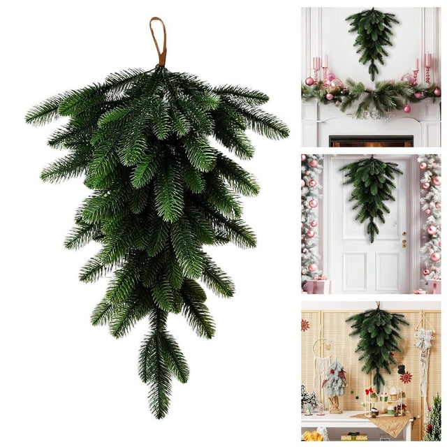 Couronne de Vigne Réaliste pour Porte d'Entrée, Ornement Décoratif
