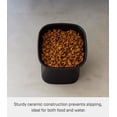thumbnail image 4 of Yamazaki Home Tilted Pet Food Bowl, Black, Ceramic, 6.7oz, Dishwasher Safe, 4 of 7