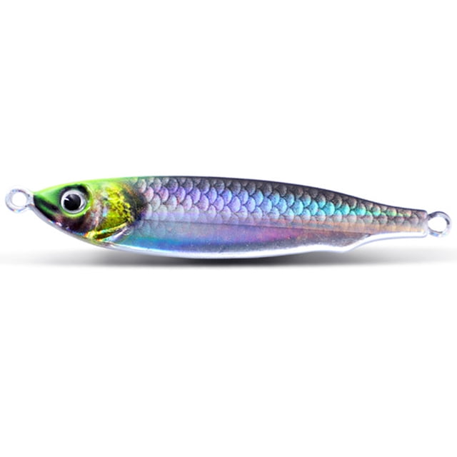 10uds. Señuelos de pescado con impresión 3D, cebos con forma de pez ligero para pesca de lubina (estilo A)