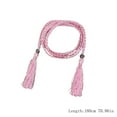 thumbnail image 2 of Braided Tassel Scarf Belts for Women, 1Pc Women Tassel Belt Woven Knot Decor Waist Rope Tie Waistband, 1 Rope Belts for Women, 2 of 4