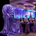 thumbnail image 4 of sunsanly Chair Cover Dust-proof Removable Satin Skirted Back Self-tie Chair Cover Protector Event Party Supplies, 4 of 8