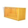 thumbnail image 2 of Vitrina para objetos de colección, caja de exhibición apilable de dos niveles con forma de cubo para mostrador, vitrina para figuras, modelos de autos Sin amarillo claro, 2 of 8
