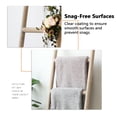 thumbnail image 6 of FUIN Fully Assembled 6ft Wood Blanket Ladder Living Room Decorative Wall Leaning Farmhouse Quilt Display Holder Rustic Wooden Towel Rack for Bathroom, Natural & Graywashed, 6 of 7