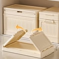 thumbnail image 5 of 2X Caja de Almacenamiento Plegable de Gran Capacidad con Polea - Organizador de Plástico Apilable con Tapa, Contenedor Portátil para el Hogar, 5 of 5