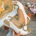 thumbnail image 7 of Willtoo Women's Chunky Heel Sandals Square Toe Slingback Comfortable Insole Casual Summer Shoes, 7 of 7