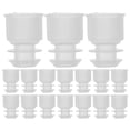 thumbnail image 1 of 100 tapones de plástico para tubos de ensayo, tapones de sellado para botellas de laboratorio, tapones sólidos para tubos de ensayo, tapones de plástico con alas para uso experimental, 1 of 8