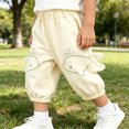 thumbnail image 2 of CONZONE Toddler Boys Pants Straight Leg Casual Pants for Child Elastic Waist Cartoon Graphic Fall Winter Athletic Jogger Pants with Pockets, 2 of 9