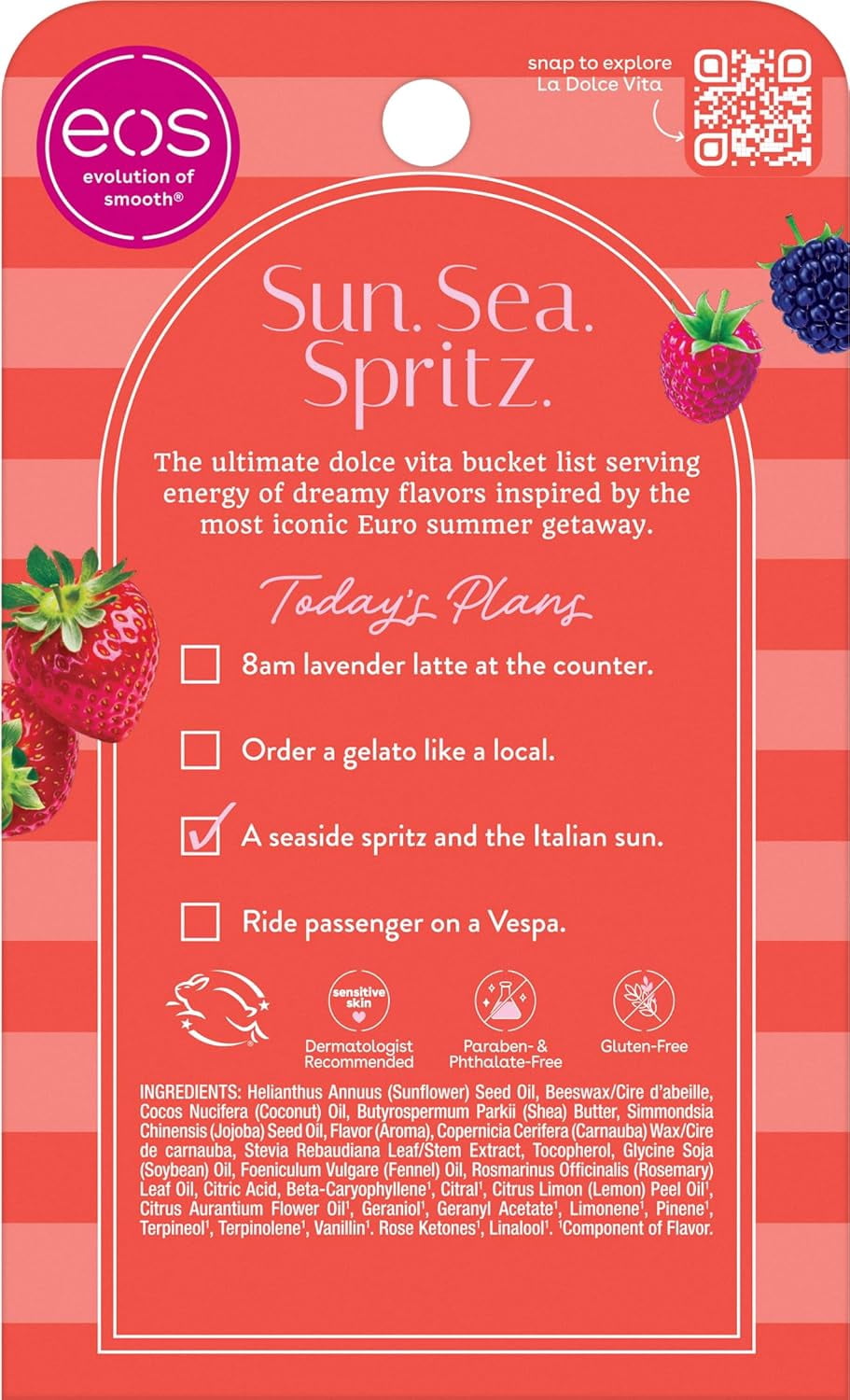 eos Limited Edition Lip Balm Variety Pack - Seaside Spritz - 0.56oz/4pk