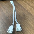 thumbnail image 1 of 1 To 2 Splitter PWM 4pin 3pin Computer Motherboard CPU Fan Connector Extention Cables for Computer Cooling Fan White, 1 of 6