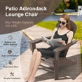 thumbnail image 5 of Costway Outdoor Patio HDPE Deck Adirondack Chair Beach Seat Retractable Ottoman Coffee, 5 of 9
