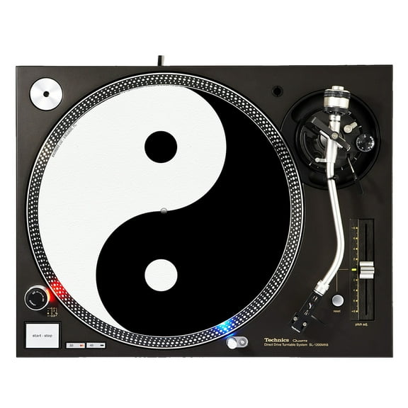 KuzmarK™ 12" DJ Turntable Slipmat - Ying Yang Art