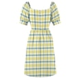 thumbnail image 6 of McGrath Tartan Blue and Yellow Irish Plaid Sleeveless Dress summer dresses ladies 2024 summer dress women 2024, 6 of 6