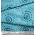thumbnail image 2 of Soimoi Velvet Fabric Mandala Ethnic Printed Fabric 1 Yard 58 Inch Wide, 2 of 3