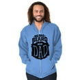 thumbnail image 4 of Big Bad Beard Dad Fathers Day Gift Zip Hoodie Sweatshirt Men Brisco Brands 2X, 4 of 6