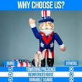 thumbnail image 6 of Fun Express Uncle Sam Inflatable Independence Day Decoration, Over 5 Feet Tall, 6 of 6