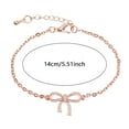 thumbnail image 2 of katior Gold Bow Bracelet for Women Cute Bowknot Bracelet Bow Beaded Chain Bracelet for Women Fashion Jewelry, 2 of 7