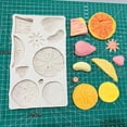 thumbnail image 5 of Moldes de silicona con forma de rebanada de fruta, fresa, limón, kiwi, mandarina para hacer bricolaje, pasteles, fondant, galletas, jabón, pudín de azúcar, 5 of 5