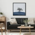 thumbnail image 2 of IDEA4WALL Framed Canvas Print Wall Art Black Tree in Blue Field with Textured Sky Landscape Nature Wilderness Scenery Wall Decorative Rustic Scenic Relax/Calm for Rooms - 16"x16" Black, 2 of 5