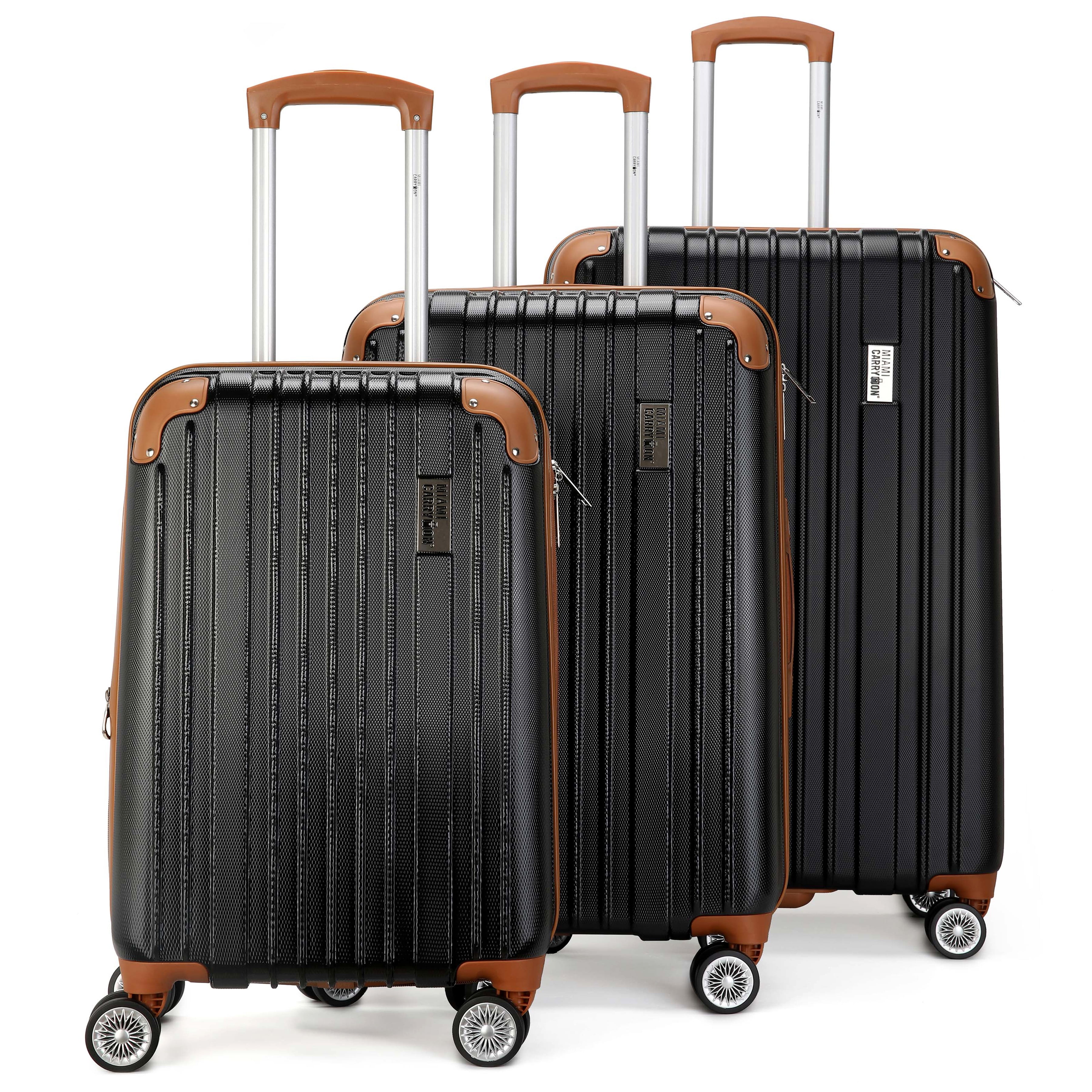 みよGRACE CLASS バックコンシャスサテンオレンジ&黒セット BADGLEY MISCHKA Grace 3 Piece Expandable Retro Luggage Set (Rose