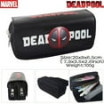 thumbnail image 2 of Marvel Superhero Canvas Pencil Case - Large Capacity, Double-Layer Zippered Wallet With Captain America & Iron For Man Designs - Perfect For Graduation Season & More, 2 of 5