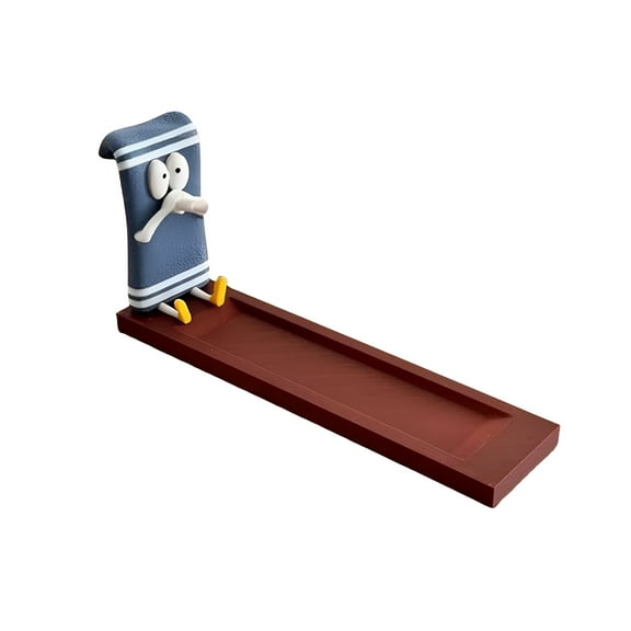 ACDANC Resin Towel Decor Statue and Incense Cone Burner Smoking Holder for Aromatic Ambiance and Unique Home Décor 11" Inch