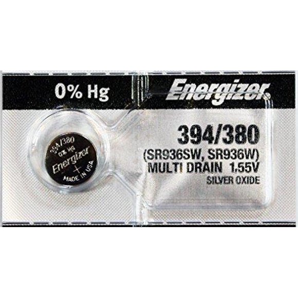 5 x Energizer 394 Watch Batteries, 1.55V, equivalent SR936SW, 380, 936, AG9
