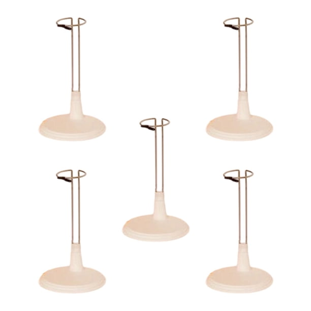 5 soportes para muñecas, expositores de figuras coleccionables, decoración de colección, ajustables. 12 a 14 cm para 20 cm