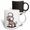 Multicolor, variant on 3drose, Funny Cute Cool White Poodle Dog Wearing Colorful Sweater Graffiti, 11oz Mug