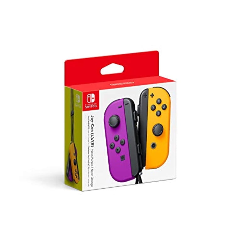 Nintendo Switch Joy-Con Pair, Neon Purple & Orange - Walmart.com