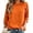 C-Orange481, variant on DHFJKG 3/4 Sleeve Sweatshirt For Women Casual Fall Crew Neck Sweatshirts Loose Pullover Basic Tops