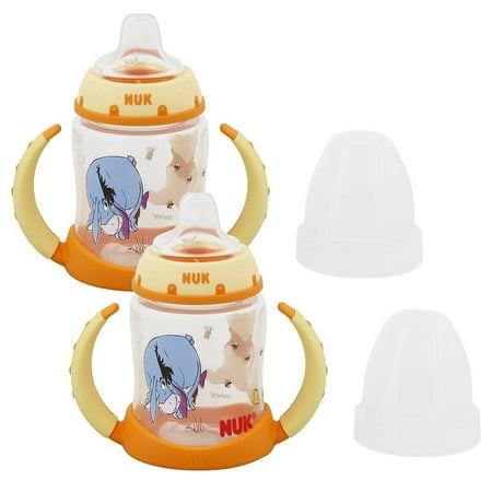 NUK Disney Winnie the Pooh 5 Ounces Learner Cup Silicone Spout, 6+ Months, 2 Count