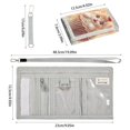 thumbnail image 3 of JIALIOU Nylon Trifold Card Wallet with ID Window Zipper Pocket for Men Women Teen Cat Cake with Cherry, 3 of 7