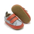 thumbnail image 3 of Old Soles Toddlers Star Markert Walker Sneakers, Dusty Blue \ Bright Red \ Gris,21 EU (5 US) M US, 3 of 7