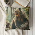 thumbnail image 3 of Cute Bears Play in The Tree Throw Pillow Covers Decorative Couch Pillow Covers Square Throw Pillow Case Car Cushion Covers Farmhouse Pillowcase for Sofa Couch Bed Living Room, 3 of 5
