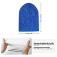 thumbnail image 2 of Yiaed Blue Glitter Print Winter Beanie for Men Women, Fleece Lined Beanie Soft Warm Knit Hat Ski Stocking Cuffed Ca, 2 of 6