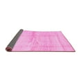 thumbnail image 2 of Ahgly Company Indoor Square Solid Pink Modern Area Rugs, 5' Square, 2 of 4