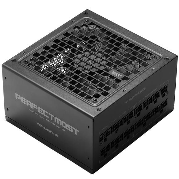 darkFlash PMT850 Fully Modular Power Supply ATX 3.1& PCIe 5.1 Ready, 2 x 12VHPWR Cable Included, 100% Japanese 105°C Capacitors, 80 Plus Gold Gam