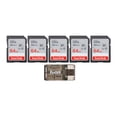 thumbnail image 1 of Tarjeta de memoria SanDisk Ultra UHS-I SDXC de 64 GB (paquete de 5) con lector, 1 of 3