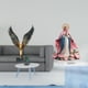 thumbnail image 2 of Estatua De Resina Acrílica Con Alas Extendidas, Escultura Feng Shui, Adorno Decorativo De Mesa Independiente Con Base Para Fiesta, Hogar, Estantería, Festival, Dormitorio, 2 of 8