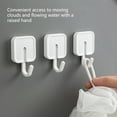 thumbnail image 6 of TERGAYEE 4 Pcs Towel Hooks for Bathrooms Hooks for Bathroom Accessories, Multi Functional Nail Free Hooks with Small Wall Decorations, 6 of 9