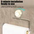 thumbnail image 5 of COM1950s Paper Towel Holder Wall Mount,No Drill Suction Cup Mount with 180 Rotation,Stainless Steel Bathroom Kitchen Organizer,Holds Standard Rolls for Toilet Paper Storage (12X7X1.8In), 5 of 8