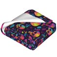 thumbnail image 2 of Bingfone Skull mushroom Print Flannel Fleece Blanket Throw Blanket for Bed,Sofa,Couch,Travel,Camping(40"x30" ), 2 of 8