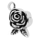 thumbnail image 1 of Rose Flower Leaf Cremación cineraria cineraria cineraria de ceniza de material acero inoxidable Colgante punk, 1 of 8