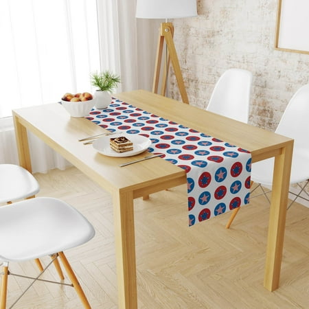 

knqrhpse desk accessories American Flag 4th July Patriotic Memorial Day Table Runner Independence Day Holiday Kitchen Table Decoration Indoor Outdoor Home Party Decoration room decor