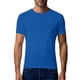 thumbnail image 4 of Ceisia Men's Solid Color Quick-Dry Mesh Crew Neck T-Shirt for Running & Fitness Blue L Gifts, 4 of 7