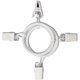 thumbnail image 3 of 40 Pack Curtain Rings with Clips, Drapery Clips with Rings, Hangers Drapes Rings 1.26 Inch Interior Diameter, Fits up to 1 Inch Curtain Rod, White, 3 of 5